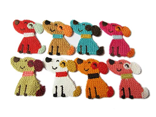 YYCRAFT Häkelapplikationen für Hunde, 8 Farben, 16 Stück YYCRAFT Häkelapplikationen für Hunde, 8 Farben, 16 Stück von YYCRAFT