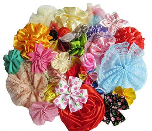 YYCRAFT 80 Stück Schleifenblumen zum Nähen von Applikationen, DIY-Haarschleifen-Zubehör, Handwerk, Hochzeits-Party-Dekorationen YYCRAFT 80 Stück Schleifenblumen zum Nähen von Applikationen, DIY-Haarschleifen-Zubehör, Handwerk, Hochzeits-Party-Dekorationen von YYCRAFT