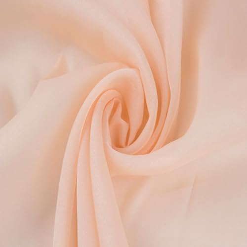 YYCRAFT Chiffon-Stoff, durchgehend für DIY-Dekoration, 150 cm breit, 4,5 m, Pfirsich YYCRAFT Chiffon-Stoff, durchgehend für DIY-Dekoration, 150 cm breit, 4,5 m, Pfirsich von YYCRAFT