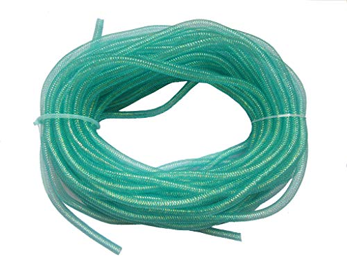 YYCRAFT Cyberlox CRIN Crafts Geweberöhre, 27,7 m, Deko-Flex, für Kränze, Bastelarbeiten, 8 mm, Blaugrün YYCRAFT Cyberlox CRIN Crafts Geweberöhre, 27,7 m, Deko-Flex, für Kränze, Bastelarbeiten, 8 mm, Blaugrün von YYCRAFT