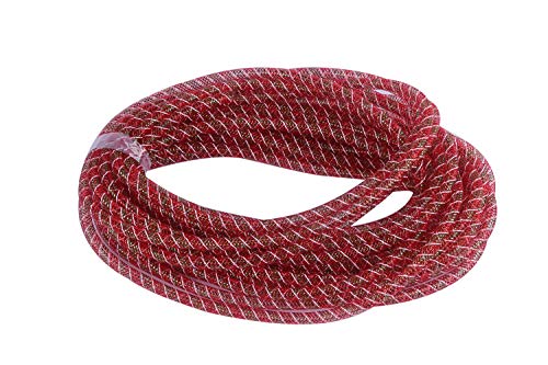 YYCRAFT Cyberlox Crin Crafts Netzrohr für Bastelarbeiten, Deko-Flex, für Kränze, Cyberlox CRIN Basteln, 8 mm, Weihnachtsdekoration, Rot/Grün/Weiß, 22,7 m YYCRAFT Cyberlox Crin Crafts Netzrohr für Bastelarbeiten, Deko-Flex, für Kränze, Cyberlox CRIN Basteln, 8 mm, Weihnachtsdekoration, Rot/Grün/Weiß, 22,7 m von YYCRAFT