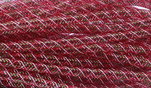 YYCRAFT Deco Mesh Tubing Flex mit Metallfolie, 8 mm x 15 m, Rot/Grün YYCRAFT Deco Mesh Tubing Flex mit Metallfolie, 8 mm x 15 m, Rot/Grün von YYCRAFT
