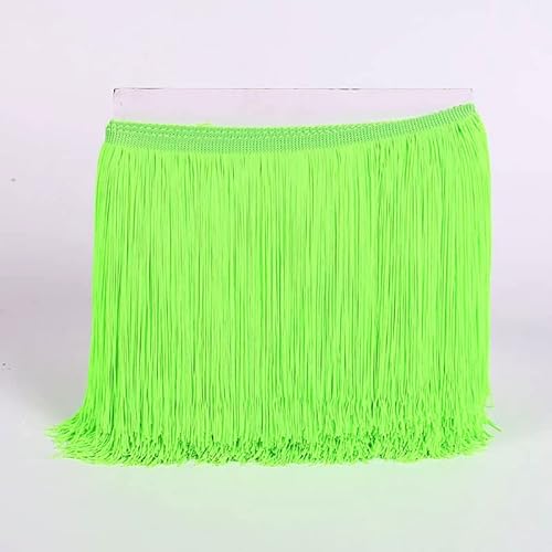 YYCRAFT Fransenbordüre mit Quasten, 9,1 m breit, für Heimwerker, Nähen, Basteln, Kleidung, Vorhänge, Dekoration, Neongrün YYCRAFT Fransenbordüre mit Quasten, 9,1 m breit, für Heimwerker, Nähen, Basteln, Kleidung, Vorhänge, Dekoration, Neongrün von YYCRAFT