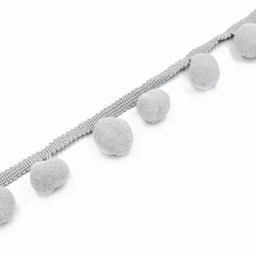 YYCRAFT Jumbo-Bordüre mit Bommeln, breit, zum Nähen, Basteln, 9,1 m, silberfarben YYCRAFT Jumbo-Bordüre mit Bommeln, breit, zum Nähen, Basteln, 9,1 m, silberfarben von YYCRAFT