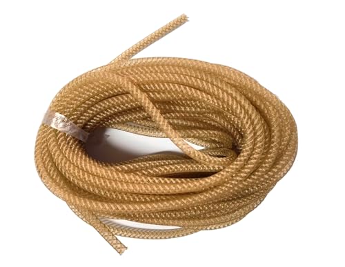 YYCRAFT Jute-Netzschlauch, Deko-Flex für Kränze, Cyberlox CRIN Handwerk, 8 mm, 22,8 m, Natur von YYCRAFT