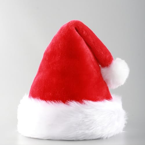 YYCRAFT Rote Weihnachtsmütze für Erwachsene, Unisex, Neujahr, festliche Party, Weihnachtszubehör, 2 Stück YYCRAFT Rote Weihnachtsmütze für Erwachsene, Unisex, Neujahr, festliche Party, Weihnachtszubehör, 2 Stück von YYCRAFT