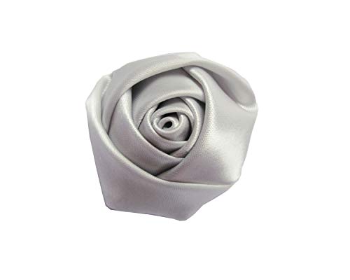 YYCRAFT Satin-Rosen, 4D-Rosen, 5,1 cm, für Hochzeit, Braut, Hellgrau, 20 Stück YYCRAFT Satin-Rosen, 4D-Rosen, 5,1 cm, für Hochzeit, Braut, Hellgrau, 20 Stück von YYCRAFT