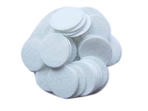 YYCRAFT Kreise aus Hartwolle, für Bastelprojekte, 100 Stück, 50 mm, Weiß von YYCRAFT