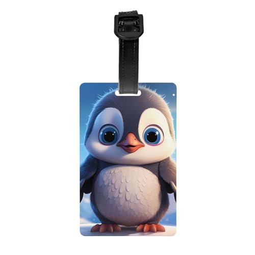 Gepäckanhänger mit niedlichem Pinguin-Druck, für Gepäck, Seesäcke, Turnbeutel, Werkzeugkästen, 8,4 x 53,3 cm Gepäckanhänger mit niedlichem Pinguin-Druck, für Gepäck, Seesäcke, Turnbeutel, Werkzeugkästen, 8,4 x 53,3 cm von YYHHAOFA