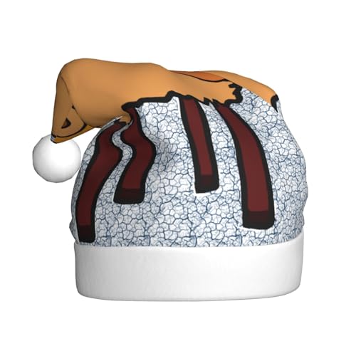 YYHHAOFA A Minority Sheep Prints Weihnachtsmütze – Festliches Ornament Weihnachten Halloween Zubehör für Feiertagspartys von YYHHAOFA
