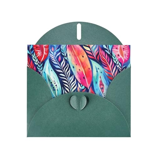 YYHHAOFA Dunkelgrüne Grußkarte, Aquarell-Wachsfarbe, Bild für Weihnachten, Kindergeburtstag, Valentinstag und Party-Einladung YYHHAOFA Dunkelgrüne Grußkarte, Aquarell-Wachsfarbe, Bild für Weihnachten, Kindergeburtstag, Valentinstag und Party-Einladung von YYHHAOFA