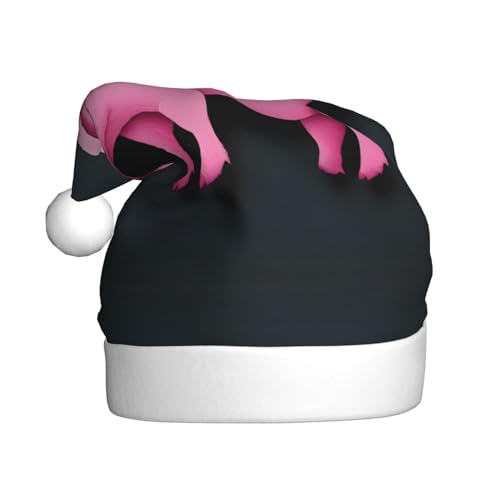 YYHHAOFA Niedliche rosa Schweine-Weihnachtsmütze – festliche Dekoration für Weihnachten Halloween Zubehör für Urlaubspartys von YYHHAOFA
