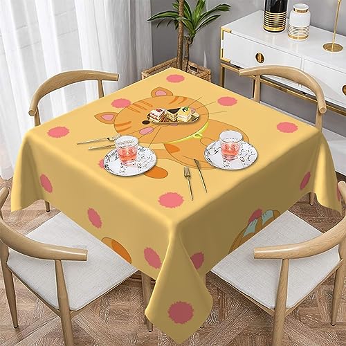 YYHHAOFA Quadratische Tischdecke für Hochzeit, Party, Dekoration, 137,2 x 137,2 cm, quadratische Tischdecke für 76,2 - 117,8 cm, Zuhause, Esszimmer, Küche, Dekoration, niedliche YYHHAOFA Quadratische Tischdecke für Hochzeit, Party, Dekoration, 137,2 x 137,2 cm, quadratische Tischdecke für 76,2 - 117,8 cm, Zuhause, Esszimmer, Küche, Dekoration, niedliche von YYHHAOFA