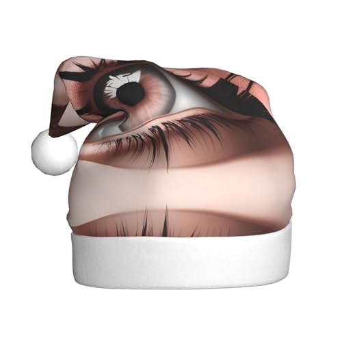 YYHHAOFA Rose Gold Wimpern Weihnachtsmütze - Festlich Ornament Weihnachten Halloween Zubehör für Feiertagsfeiern YYHHAOFA Rose Gold Wimpern Weihnachtsmütze - Festlich Ornament Weihnachten Halloween Zubehör für Feiertagsfeiern von YYHHAOFA