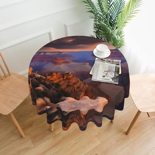 YYHHAOFA Runde dekorative Tischdecke, 152,4 cm, Bild von Beauty Grand Canyon, für den Innen- und Außenbereich, auf runden Tischen wie Couchtischen, Esstischen und Bauernhoftischen YYHHAOFA Runde dekorative Tischdecke, 152,4 cm, Bild von Beauty Grand Canyon, für den Innen- und Außenbereich, auf runden Tischen wie Couchtischen, Esstischen und Bauernhoftischen von YYHHAOFA