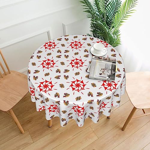 YYHHAOFA Tischdecke – waschbar und wiederverwendbar, perfekt als Schutz für den Esstisch und Dekoration, 152,4 cm. Acht-Wege-Rotationsdruck YYHHAOFA Tischdecke – waschbar und wiederverwendbar, perfekt als Schutz für den Esstisch und Dekoration, 152,4 cm. Acht-Wege-Rotationsdruck von YYHHAOFA