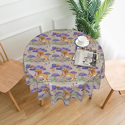 YYHHAOFA Tischdecke – waschbar und wiederverwendbar, perfekt als Schutz und Dekoration für den Esstisch, 152,4 cm. Cartoon-Pilz mit Hundeaufdruck YYHHAOFA Tischdecke – waschbar und wiederverwendbar, perfekt als Schutz und Dekoration für den Esstisch, 152,4 cm. Cartoon-Pilz mit Hundeaufdruck von YYHHAOFA