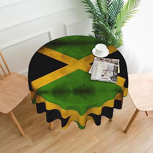 YYHHAOFA Tischdecke – waschbar und wiederverwendbar, perfekt als Schutz und Dekoration für den Esstisch, 152,4 cm. Druck mit alter jamaikanischer Flagge YYHHAOFA Tischdecke – waschbar und wiederverwendbar, perfekt als Schutz und Dekoration für den Esstisch, 152,4 cm. Druck mit alter jamaikanischer Flagge von YYHHAOFA
