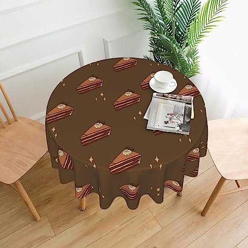 YYHHAOFA Tischdecke – waschbar und wiederverwendbar, perfekt als Schutz und Dekoration für den Esstisch, 152,4 cm. Schokoladenquadrate, Kuchen-Druck YYHHAOFA Tischdecke – waschbar und wiederverwendbar, perfekt als Schutz und Dekoration für den Esstisch, 152,4 cm. Schokoladenquadrate, Kuchen-Druck von YYHHAOFA