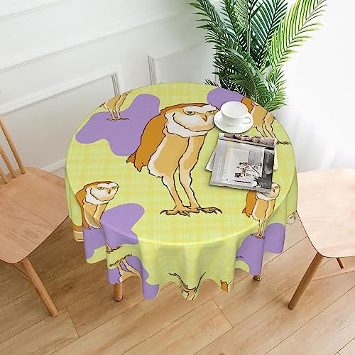 YYHHAOFA Tischdecke – waschbar und wiederverwendbar, perfekt als Schutz und Dekoration für den Esstisch, 152,4 cm. Stehender Eulen-Druck YYHHAOFA Tischdecke – waschbar und wiederverwendbar, perfekt als Schutz und Dekoration für den Esstisch, 152,4 cm. Stehender Eulen-Druck von YYHHAOFA