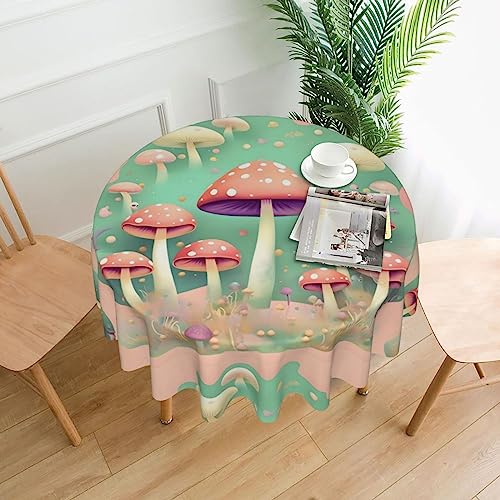 YYHHAOFA Tischdecke – waschbar und wiederverwendbar, perfekt als Schutz und Dekoration für den Esstisch, 152,4 cm. Traumpilz-Druck YYHHAOFA Tischdecke – waschbar und wiederverwendbar, perfekt als Schutz und Dekoration für den Esstisch, 152,4 cm. Traumpilz-Druck von YYHHAOFA