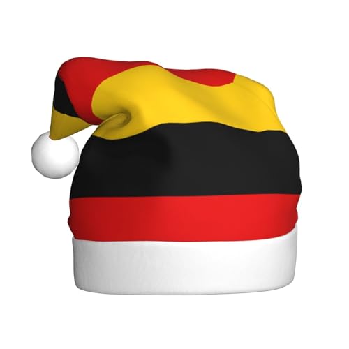 YYHHAOFA Weihnachtsmütze für Erwachsene – Qualitätsmütze für Weihnachten, Halloween und Neujahrspartys deutsche Flagge Stempel YYHHAOFA Weihnachtsmütze für Erwachsene – Qualitätsmütze für Weihnachten, Halloween und Neujahrspartys deutsche Flagge Stempel von YYHHAOFA