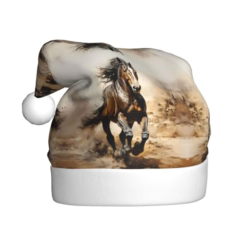 YYHHAOFA Weihnachtsmütze für Erwachsene – hochwertiger Hut für Weihnachten, Halloween und Neujahrspartys, Westernpferd-Stempel YYHHAOFA Weihnachtsmütze für Erwachsene – hochwertiger Hut für Weihnachten, Halloween und Neujahrspartys, Westernpferd-Stempel von YYHHAOFA