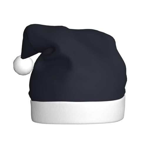 YYHHAOFA Weihnachtsmütze für Erwachsene – hochwertiger Hut für Weihnachten, Halloween und Neujahrspartys, einfarbig, schwarzer Stempel YYHHAOFA Weihnachtsmütze für Erwachsene – hochwertiger Hut für Weihnachten, Halloween und Neujahrspartys, einfarbig, schwarzer Stempel von YYHHAOFA