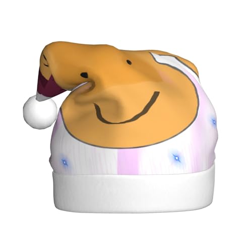 YYHHAOFA Weihnachtsmütze mit Cartoon-Pferdekopf-Druck, festliches Ornament, Weihnachten, Halloween-Zubehör für Feiertage von YYHHAOFA