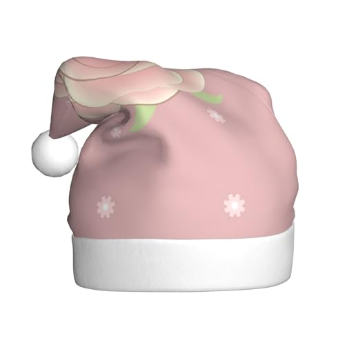 YYHHAOFA Weihnachtsmütze mit Cartoon-Rosen – festliches Ornament, Weihnachts-, Halloween-Zubehör für Feiertage YYHHAOFA Weihnachtsmütze mit Cartoon-Rosen – festliches Ornament, Weihnachts-, Halloween-Zubehör für Feiertage von YYHHAOFA