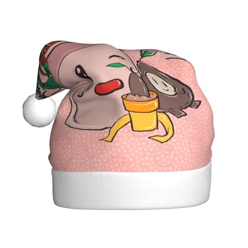 YYHHAOFA Weihnachtsmütze mit Sonnenblumenkernen und Erdbeeren – festliches Ornament, Weihnachten, Halloween-Accessoire für Feiertage YYHHAOFA Weihnachtsmütze mit Sonnenblumenkernen und Erdbeeren – festliches Ornament, Weihnachten, Halloween-Accessoire für Feiertage von YYHHAOFA