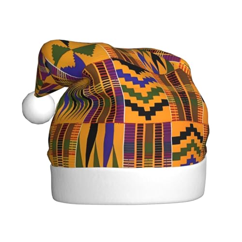 YYHHAOFA Weihnachtsmütze mit afrikanischem Stammesmuster, ethnische Textur, Weihnachtsdekoration, Halloween-Accessoire für Feiertage, Partys YYHHAOFA Weihnachtsmütze mit afrikanischem Stammesmuster, ethnische Textur, Weihnachtsdekoration, Halloween-Accessoire für Feiertage, Partys von YYHHAOFA