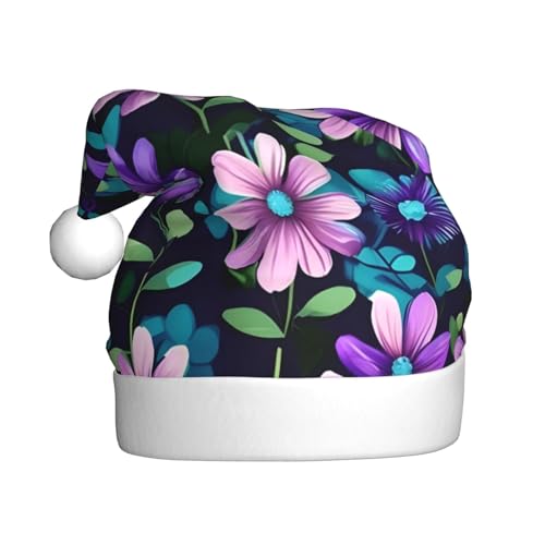 YYHHAOFA Weihnachtsmütze mit violettem Kamelien-Druck – festliches Ornament, Weihnachten, Halloween-Accessoire für Feiertagsfeiern YYHHAOFA Weihnachtsmütze mit violettem Kamelien-Druck – festliches Ornament, Weihnachten, Halloween-Accessoire für Feiertagsfeiern von YYHHAOFA