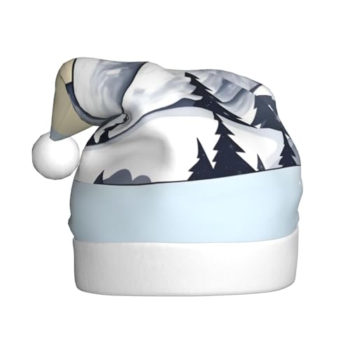 YYHHAOFA Weihnachtsmütze mit weißen Schneebergen – festliches Ornament, Weihnachten, Halloween-Accessoire für Feiertagsfeiern YYHHAOFA Weihnachtsmütze mit weißen Schneebergen – festliches Ornament, Weihnachten, Halloween-Accessoire für Feiertagsfeiern von YYHHAOFA