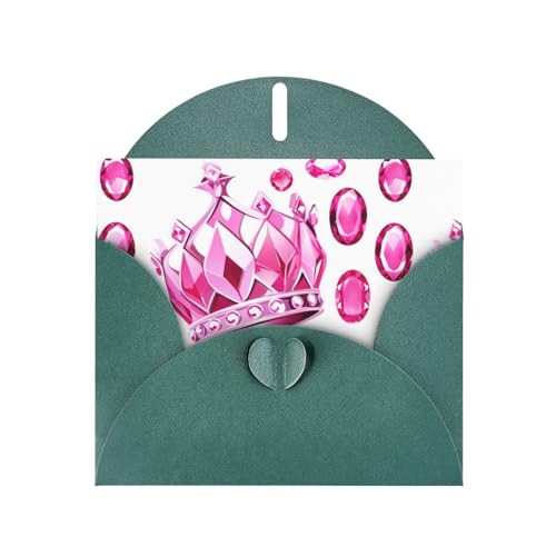 Dunkelgrüne YYHWHJDE glänzende rosa Edelsteine in der Krone eingesetzt, Bilder-Grußkarte, 15,2 x 10,2 cm, mit doppelseitigem Perlen-Effekt und umweltfreundlicher Tinte Dunkelgrüne YYHWHJDE glänzende rosa Edelsteine in der Krone eingesetzt, Bilder-Grußkarte, 15,2 x 10,2 cm, mit doppelseitigem Perlen-Effekt und umweltfreundlicher Tinte von YYHWHJDE