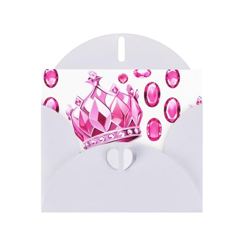 Weiße YYHWHJDE glänzende rosa Edelsteine in der Krone eingefasst, Bilder-Grußkarte, 15,2 x 10,2 cm, mit doppelseitigem Perlen-Effekt und umweltfreundlicher Tinte Weiße YYHWHJDE glänzende rosa Edelsteine in der Krone eingefasst, Bilder-Grußkarte, 15,2 x 10,2 cm, mit doppelseitigem Perlen-Effekt und umweltfreundlicher Tinte von YYHWHJDE