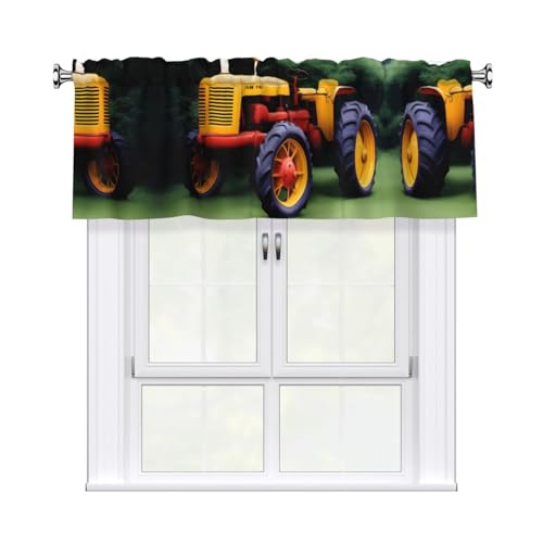 YYHWHJDE Company Kurzgardinen mit Traktor-Druck, mit Volantstange, 137,2 x 45,7 cm, Vorhang, Volant, Küche, Badezimmer, Waschküche, Studio, Heimdekoration YYHWHJDE Company Kurzgardinen mit Traktor-Druck, mit Volantstange, 137,2 x 45,7 cm, Vorhang, Volant, Küche, Badezimmer, Waschküche, Studio, Heimdekoration von YYHWHJDE