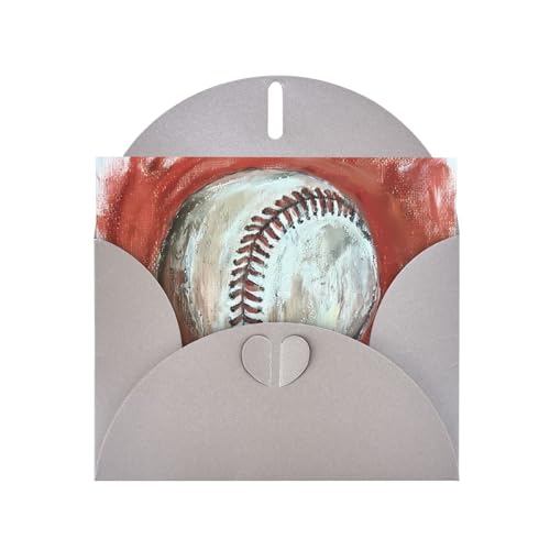 YYHWHJDE Graue Grußkarte Baseball im Loch Muster für Weihnachten, Kindergeburtstag, Valentinstag und Party-Einladung YYHWHJDE Graue Grußkarte Baseball im Loch Muster für Weihnachten, Kindergeburtstag, Valentinstag und Party-Einladung von YYHWHJDE