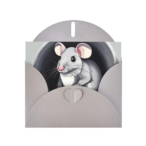 YYHWHJDE Graue Grußkarte Maus im Loch Muster für festliche Geburtstagsparty-Einladung YYHWHJDE Graue Grußkarte Maus im Loch Muster für festliche Geburtstagsparty-Einladung von YYHWHJDE
