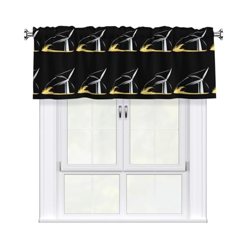 YYHWHJDE Kurzgardinen mit Volant-Stange, 137,2 x 45,7 cm – Vorhangvolant für Küche, Badezimmer, Waschküche, Studio, Heimdekoration YYHWHJDE Kurzgardinen mit Volant-Stange, 137,2 x 45,7 cm – Vorhangvolant für Küche, Badezimmer, Waschküche, Studio, Heimdekoration von YYHWHJDE
