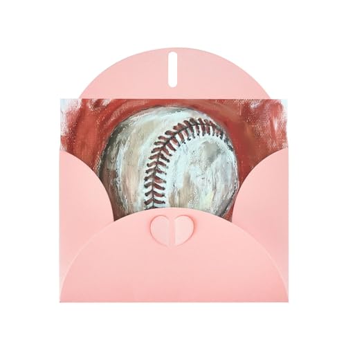 YYHWHJDE Rosa Grußkarte Baseball im Loch Muster für Weihnachten, Kindergeburtstag, Valentinstag und Party Einladung YYHWHJDE Rosa Grußkarte Baseball im Loch Muster für Weihnachten, Kindergeburtstag, Valentinstag und Party Einladung von YYHWHJDE