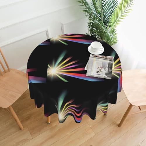 YYHWHJDE Runde dekorative Tischdecke, 152,4 cm, Confidence Shines Prints für den Innen- und Außenbereich, auf runden Tischen wie Couchtischen, Esstischen und Bauernhoftischen YYHWHJDE Runde dekorative Tischdecke, 152,4 cm, Confidence Shines Prints für den Innen- und Außenbereich, auf runden Tischen wie Couchtischen, Esstischen und Bauernhoftischen von YYHWHJDE
