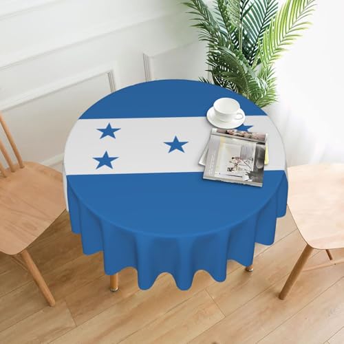 YYHWHJDE Runde dekorative Tischdecke, 152,4 cm, Flagge von Honduras, für den Innen- und Außenbereich, auf runden Tischen wie Couchtischen, Esstischen und Bauernhoftischen YYHWHJDE Runde dekorative Tischdecke, 152,4 cm, Flagge von Honduras, für den Innen- und Außenbereich, auf runden Tischen wie Couchtischen, Esstischen und Bauernhoftischen von YYHWHJDE