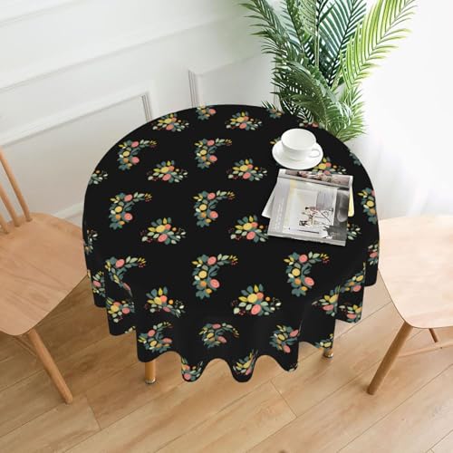 YYHWHJDE Runde dekorative Tischdecke, 152,4 cm, einfaches gedrucktes Muster für den Innen- und Außenbereich, auf runden Tischen wie Couchtischen, Esstischen und Bauerntischen YYHWHJDE Runde dekorative Tischdecke, 152,4 cm, einfaches gedrucktes Muster für den Innen- und Außenbereich, auf runden Tischen wie Couchtischen, Esstischen und Bauerntischen von YYHWHJDE