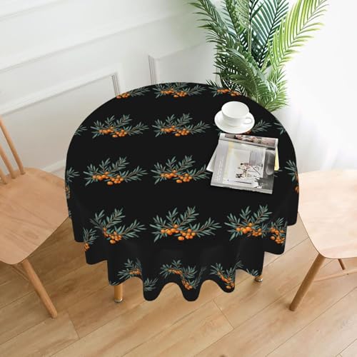 YYHWHJDE Runde dekorative Tischdecke, Sanddorn in der Wüste, für den Innen- und Außenbereich, auf runden Tischen wie Couchtischen, Esstischen und Bauerntischen, 152,4 cm YYHWHJDE Runde dekorative Tischdecke, Sanddorn in der Wüste, für den Innen- und Außenbereich, auf runden Tischen wie Couchtischen, Esstischen und Bauerntischen, 152,4 cm von YYHWHJDE
