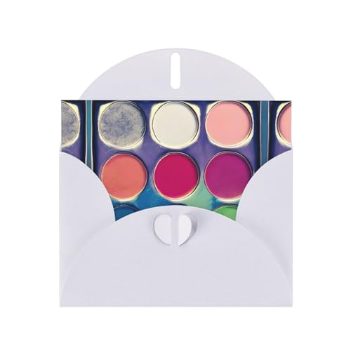 YYHWHJDE Weiße Grußkarte, runde Farbpalette, Muster für Weihnachten, Kindergeburtstag, Valentinstag und Party-Einladung YYHWHJDE Weiße Grußkarte, runde Farbpalette, Muster für Weihnachten, Kindergeburtstag, Valentinstag und Party-Einladung von YYHWHJDE