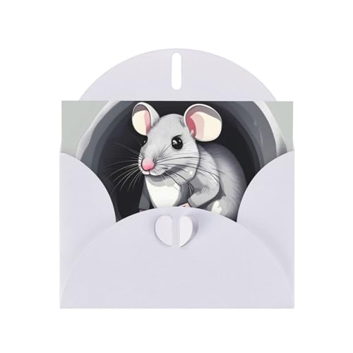 YYHWHJDE Weiße Grußkarte Maus im Loch Muster für festliche Geburtstagsparty Einladung YYHWHJDE Weiße Grußkarte Maus im Loch Muster für festliche Geburtstagsparty Einladung von YYHWHJDE