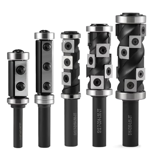 1 STÜCK Fräser 8/12/12,7 mm Schaft Holzhobel Bit Trimmfräser Hartmetalleinsatz for Holzbearbeitung Trimmstoßwerkzeuge(S12.7mmxD24xL65mm) von YYJOUPLM