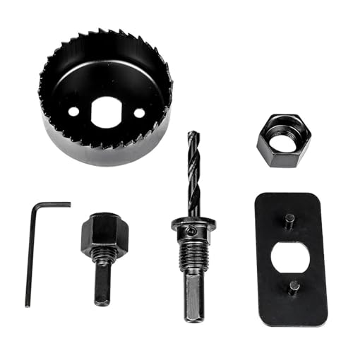 11/16-teiliges Lochsägen-Set for die Holzbearbeitung, Bohrer aus Kohlenstoffstahl, 19–127 mm, Lochschneider-Set for Gipskartondecken, Holzlochsägen-Set(16pcs) von YYJOUPLM