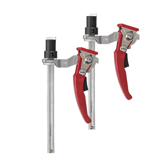 2-teilige MFT-Tisch-Werkbank-Schnellratschen-Bank-Hundeklemme, 3/4 Zoll (19 mm), 20 mm Hundelochklemme, Niederhalteklemme for die Holzbearbeitung(19mm) von YYJOUPLM